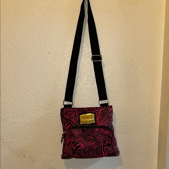 Betsey Johnson Pink Zebra Print Crossbody Bag - Picture 4 of 4
